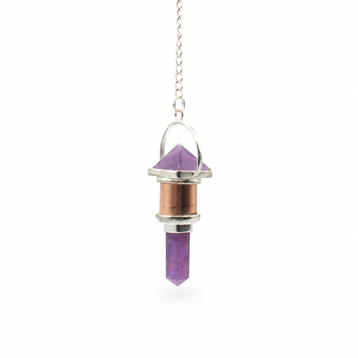 The Violet Engine - Combo Piece Copper Pendulum - Amethyst - view 2