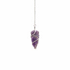Raw Gemstone Pendulum - Amethyst - view 2
