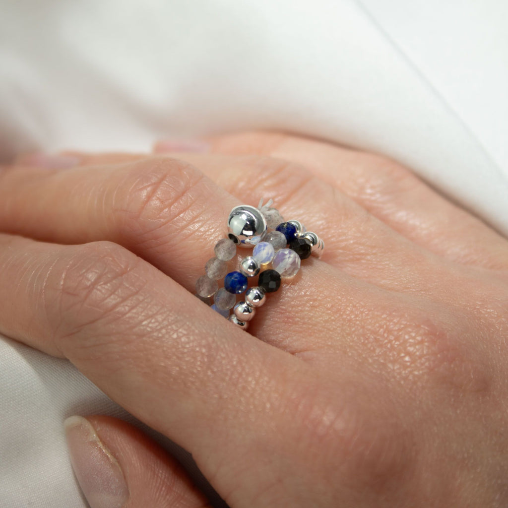 Nymph Spirit Gemstone Ring Set - Northern Lights - view 4