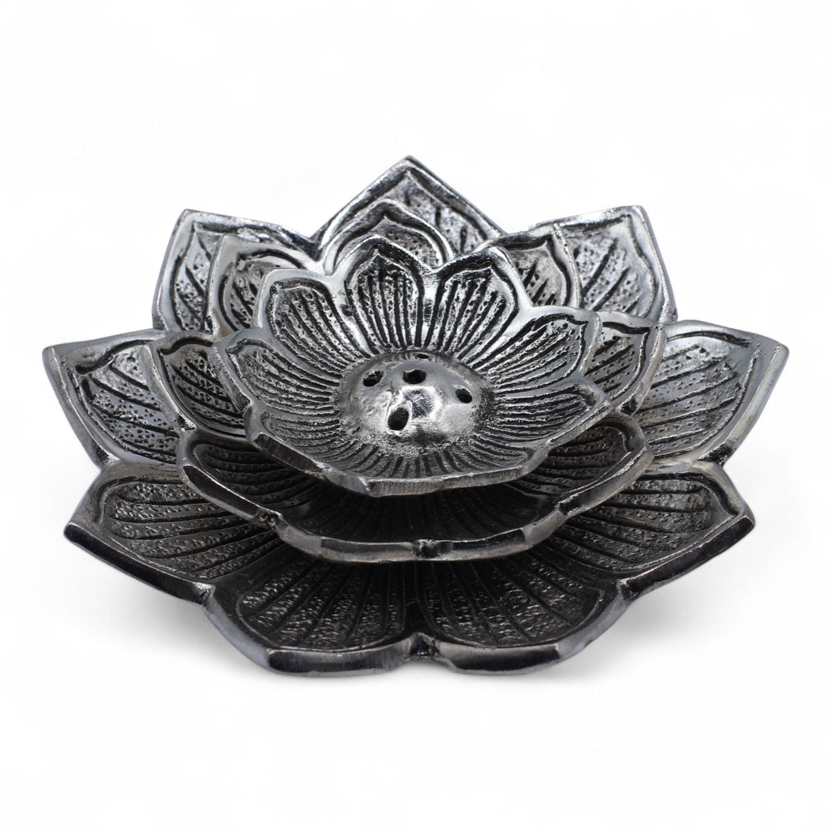 Tri-Flower Lotus Flower Incense Holder - view 3