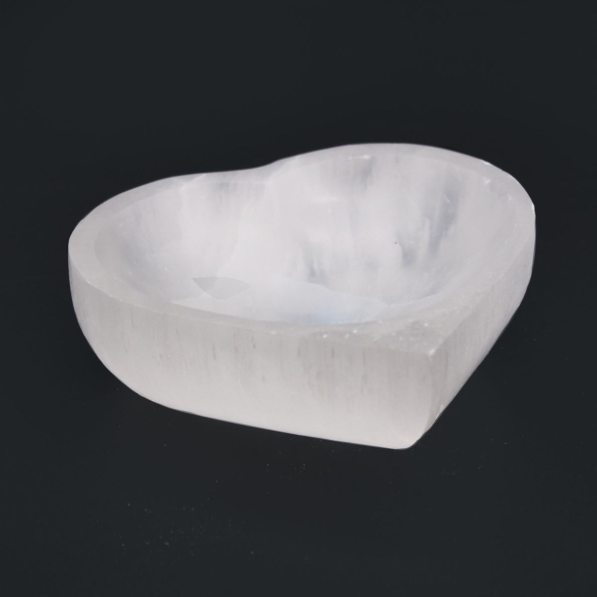 Selenite Heart Bowl - view 2