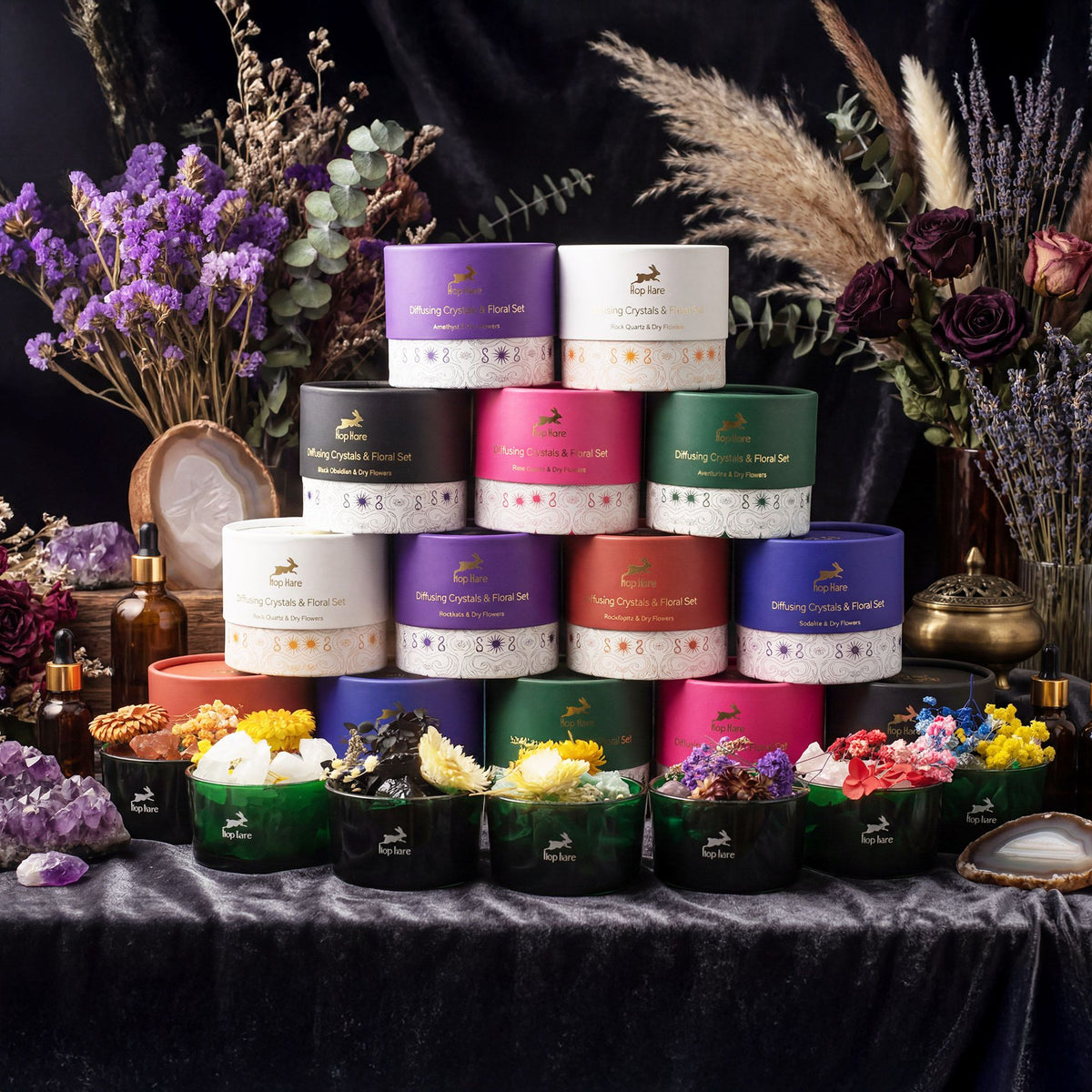 Hop Hare Diffusing Crystals & Floral Set - The Moon - view 5