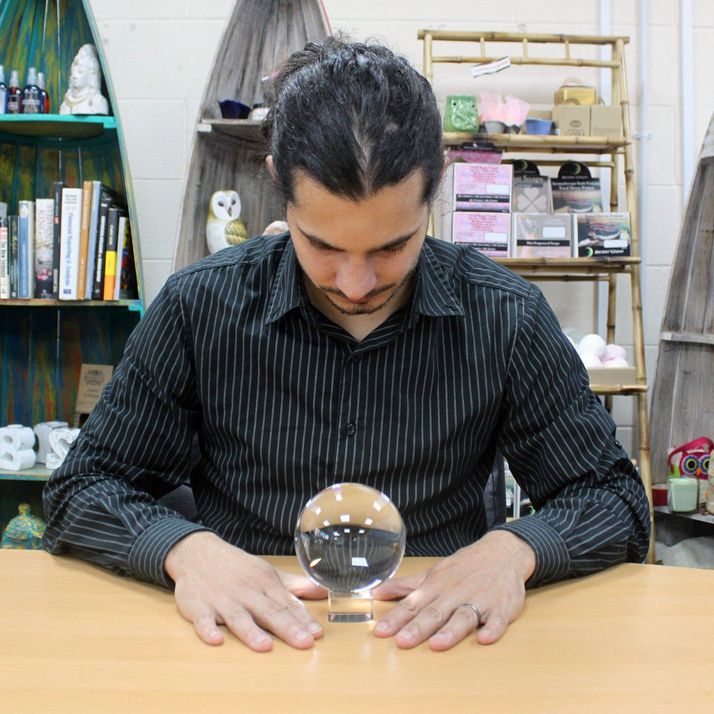 Crystal Ball on Stand - 4 Inch