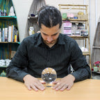 Crystal Ball on Stand - 4 Inch
