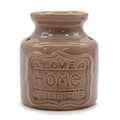 Lrg Home Oil Burner - Love Home Sweet Home - Taupe