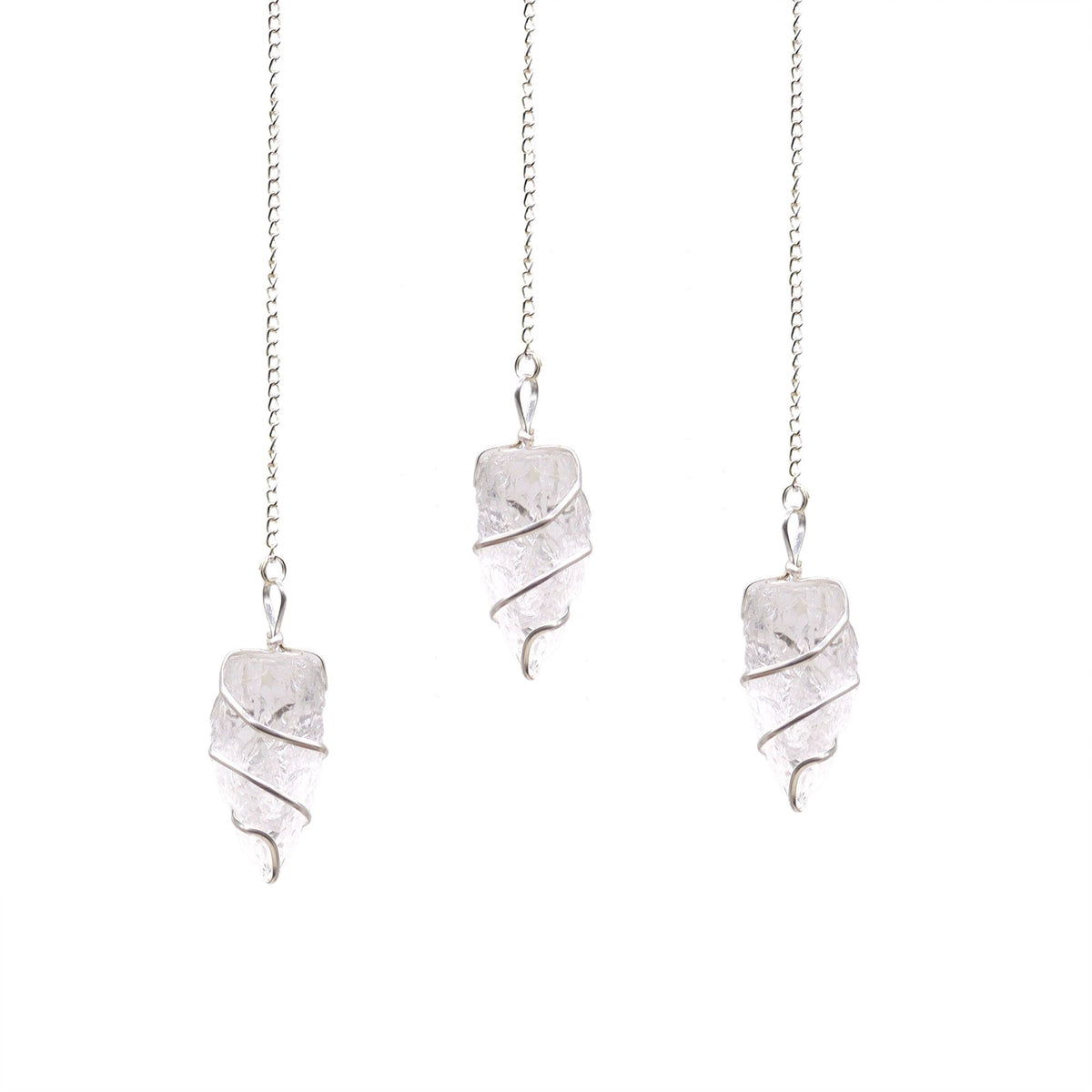 Raw Gemstone Pendulum - Rock Quartz - view 4