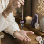 Veilwalker - Two Piece Angel Pendulum - Chakra Band - Labradorite & Amethyst - view 2