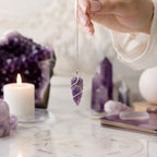 Raw Gemstone Pendulum - Amethyst - view 3