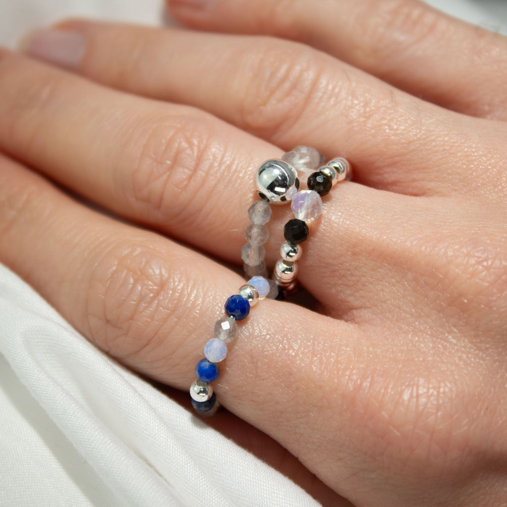 Nymph Spirit Gemstone Ring Set - Northern Lights - view 5
