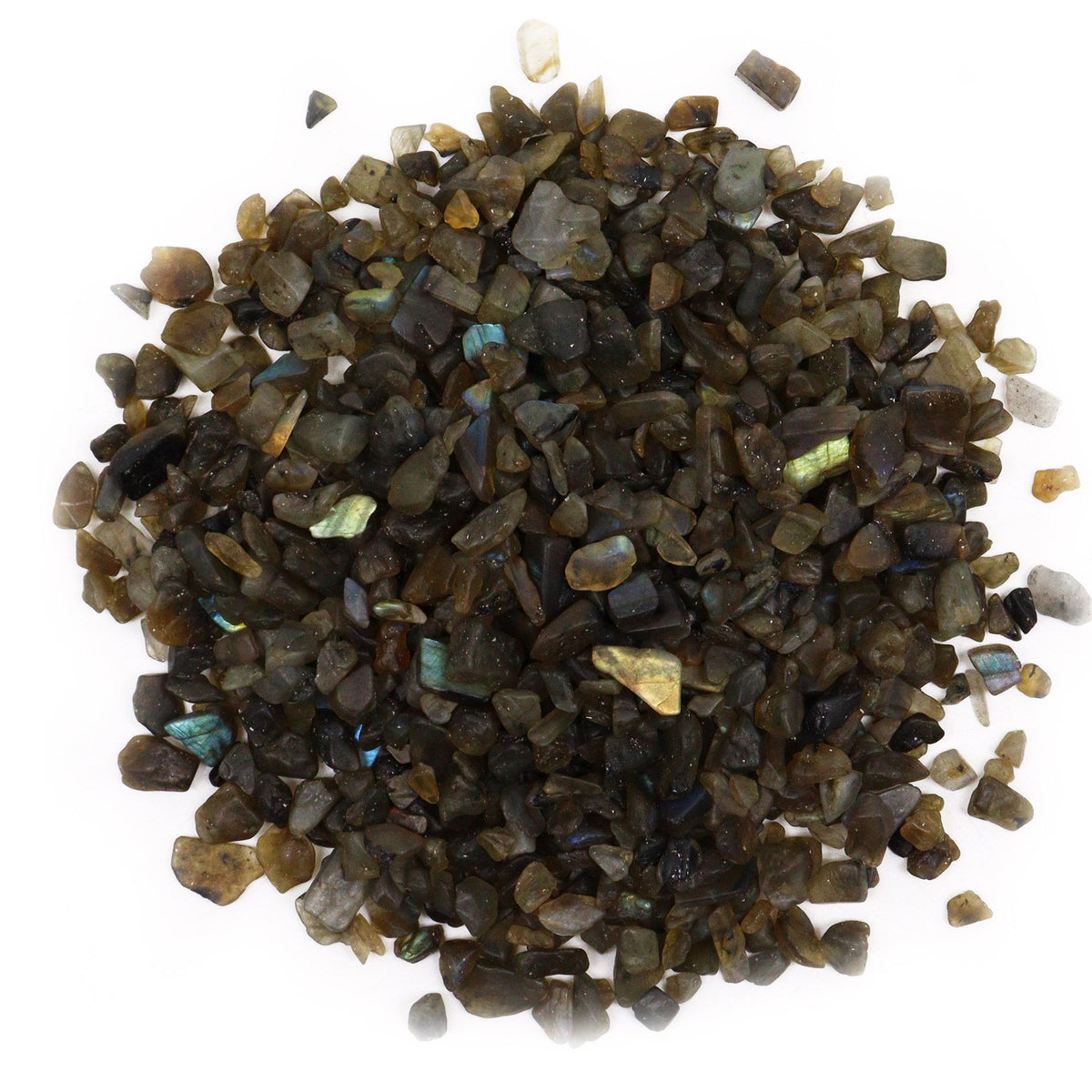 Labradorite Chips Gemstone Chips Bulk - 1KG - view 2