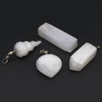 Selenite Heart Pendant - view 4