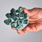 Crafted Quartz Cluster - Green Ghost Quartz - view 3