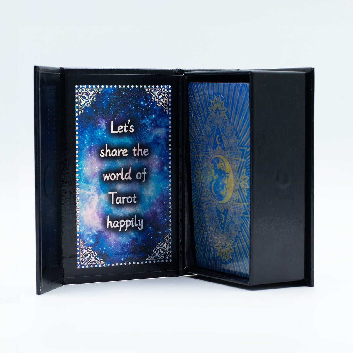 Blue Foil Tarot Card Set - Moon Face - with booklet - view 3
