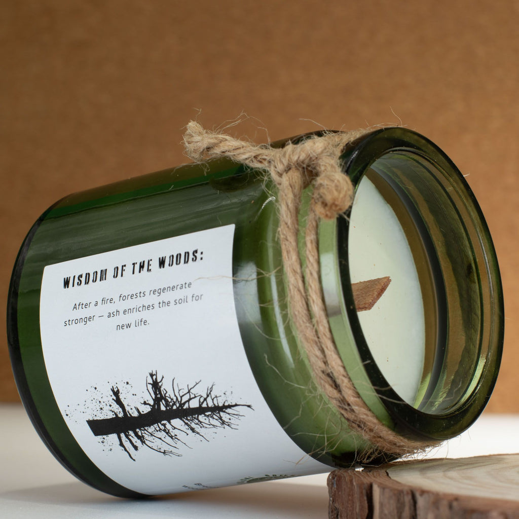 Greenman Woodwick Soy Candle - Ash & Woodsmoke - view 4
