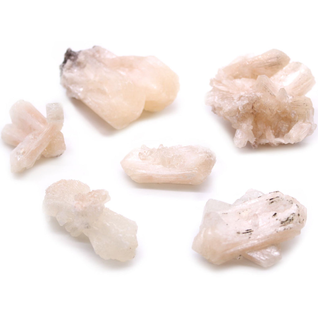 Stilbite with Apophyllite Specimens (Pack of 6) - view 4