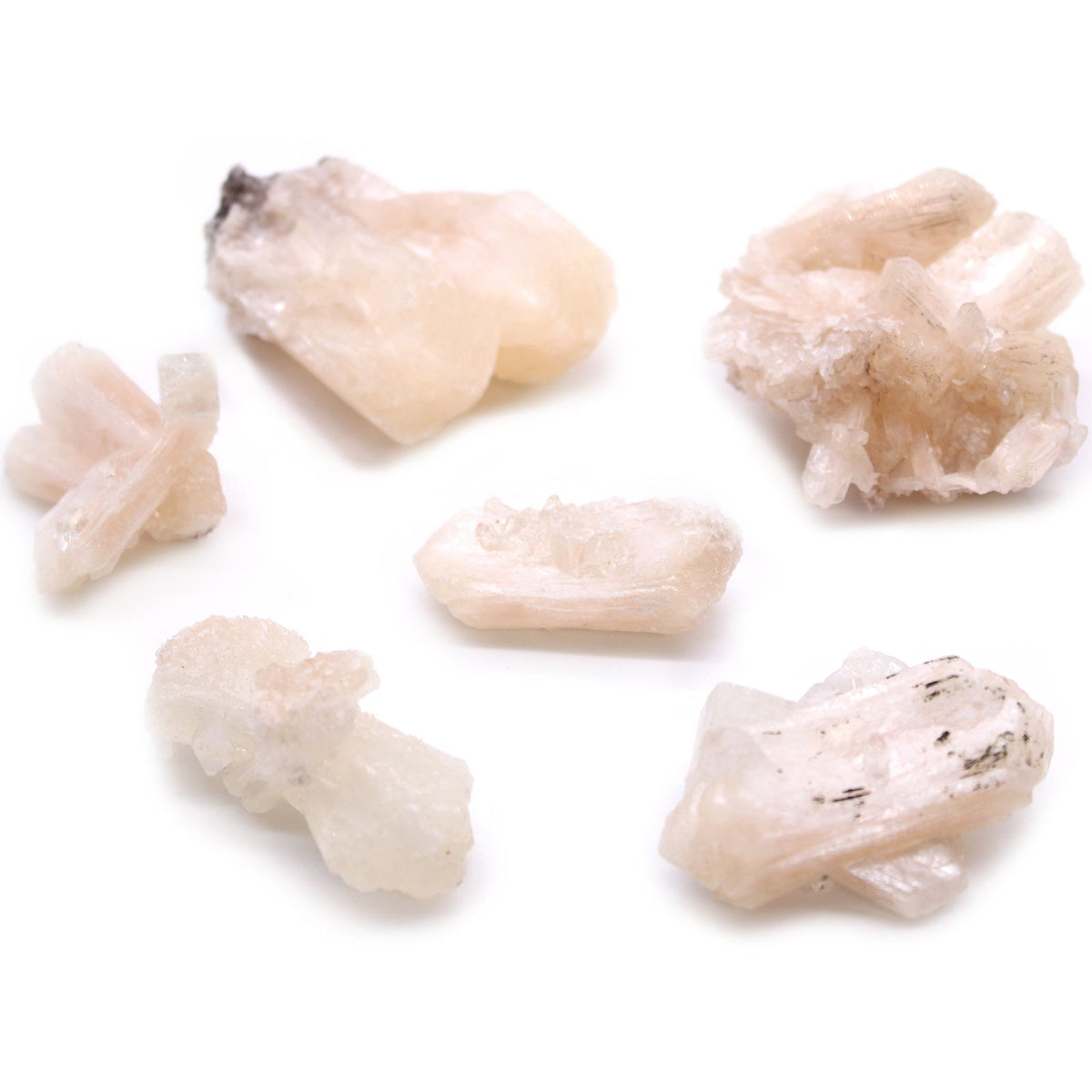 Stilbite with Apophyllite Specimens (Pack of 6) - view 4
