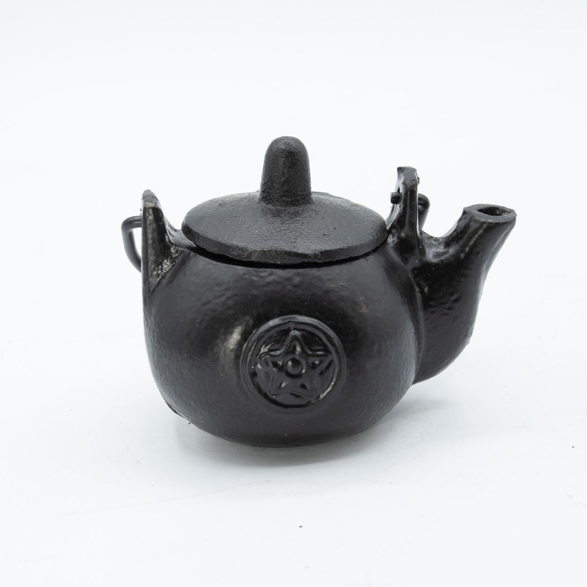 Small Cast Iron Ritual Pot - Pentagram - view 2