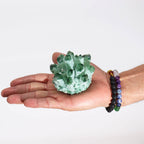 Crafted Quartz Cluster - Green Ghost Quartz - view 4