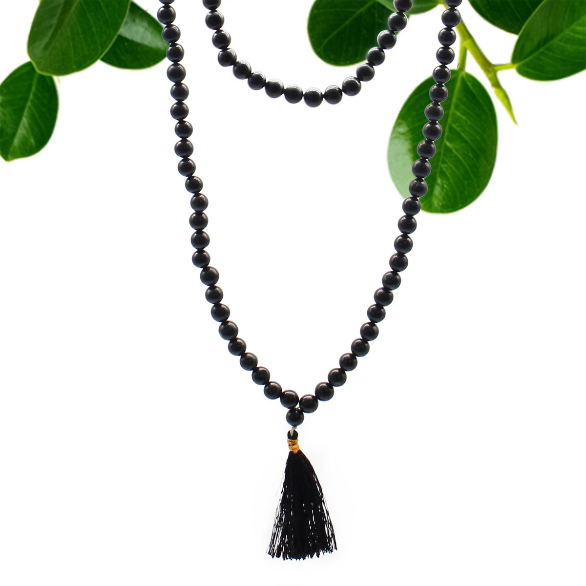 108 Bead Mala - Black Agate - view 8