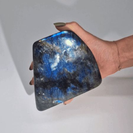 Madagascar Labradorite Statement Stone (approx 900-1100gms 140-170mm) - view 2