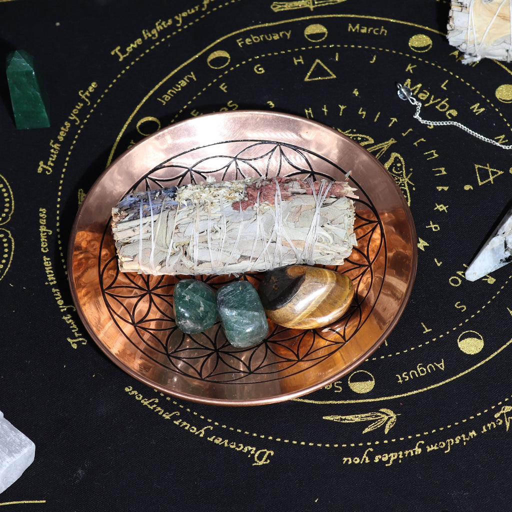 Copper Offer / Smudge Plate - Flower of Life - view 3