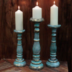 Medium Candle Stand - Turquoise Gold - view 3