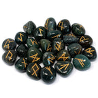 Runes Stone Set in Pouch - Bloodstone - view 2