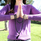 108 Bead Mala - Black Agate - view 2