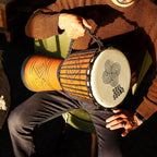 Large rope tuned djembe drum, hand-carved jackfruit body, Soul Sound head - view 7