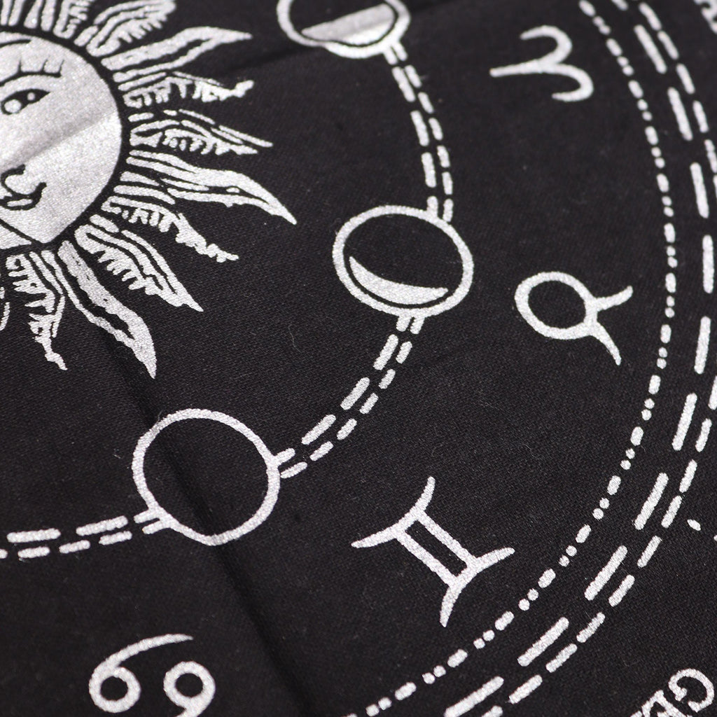 Esoteric Fringed Altar Cloth - Horoscope - view 2