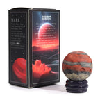 Red Jasper Planet on a Goldstone Stand (MARS) - view 11