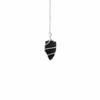 Raw Gemstone Pendulum - Black Agate - view 3