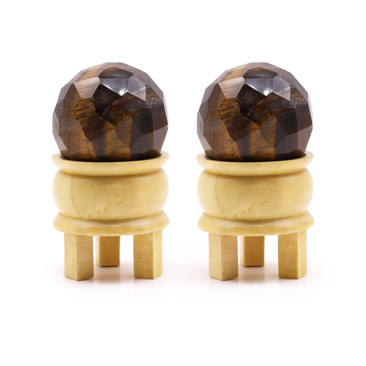 Gemstone Faceted Healing Ball & Stand - Tigereye - view 2