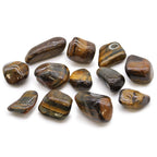 Medium African Tumble Stones - Tigers Eye - Varigated (Pack of 12)