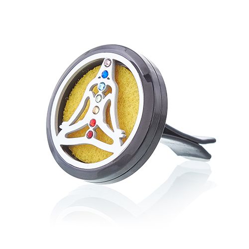 Car Diffuser Kit - Pewter Yoga Chakra - view 4