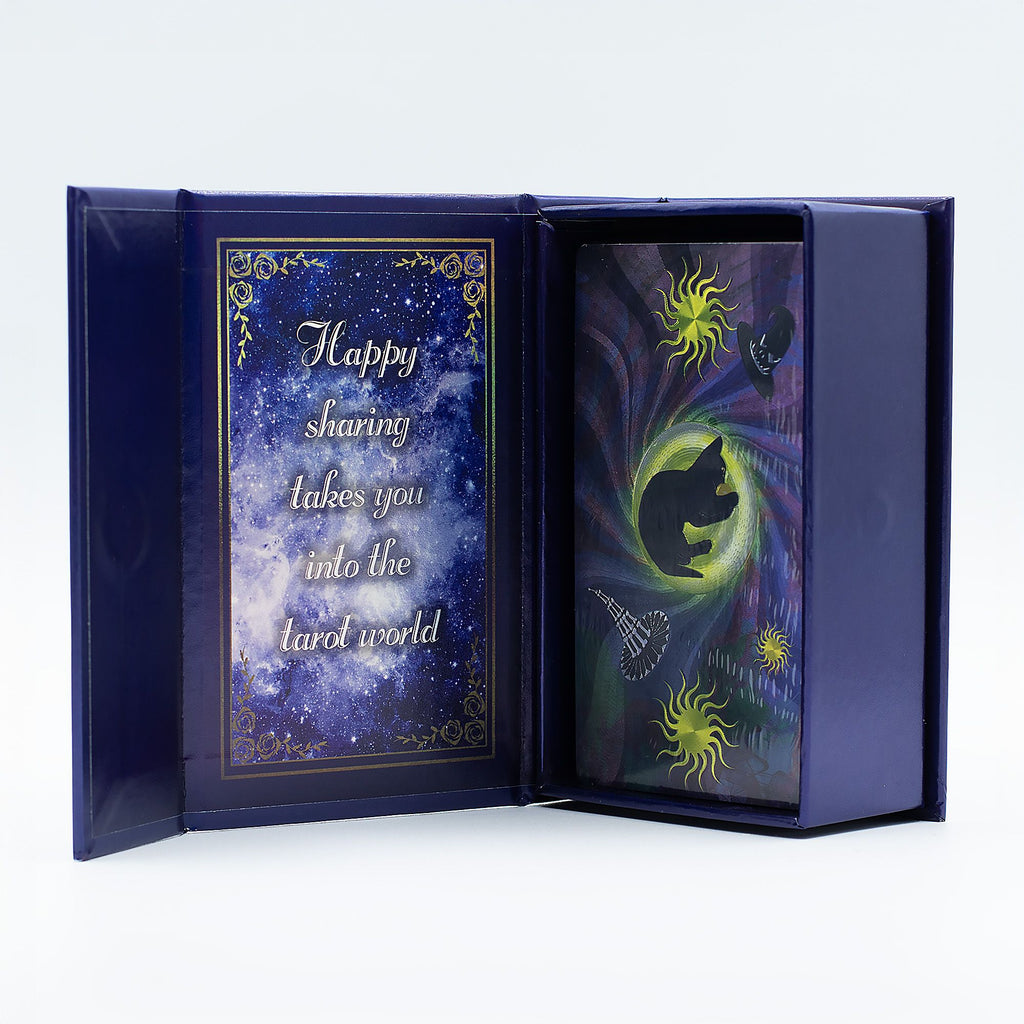 Purple Foil Tarot Card Set - Witch Tarot - with booklet