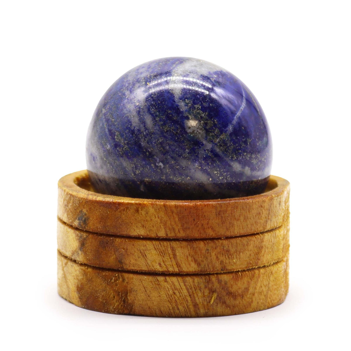 Afghan Lapis Lazuli Crystal Sphere with Stand