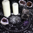 Esoteric Fringed Altar Cloth - Horoscope - view 3
