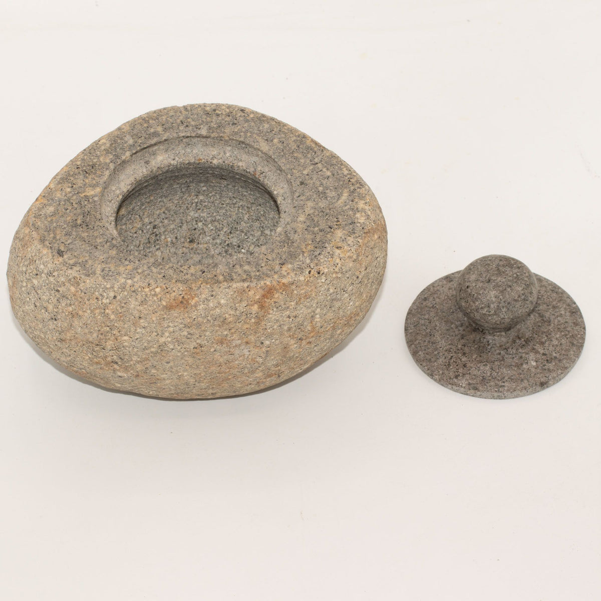 Natural Riverstone Grounding Pot - Large (approx 15x12cm) - view 4