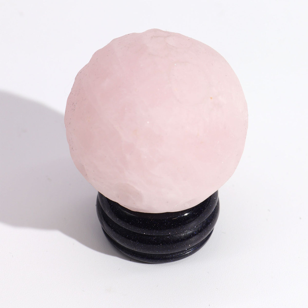 Rose Quartz Planet on a Goldstone Stand (VENUS) - view 10