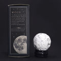 White Howlite Planet on a Goldstone Stand (MOON)