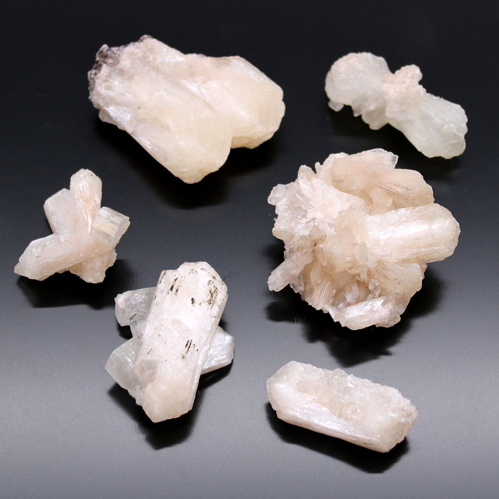 Stilbite with Apophyllite Specimens (Pack of 6) - view 2