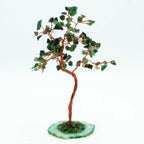 Lrg Gemstone Tree - Green Aventurine on Green Agate Base (100 stones) - view 2