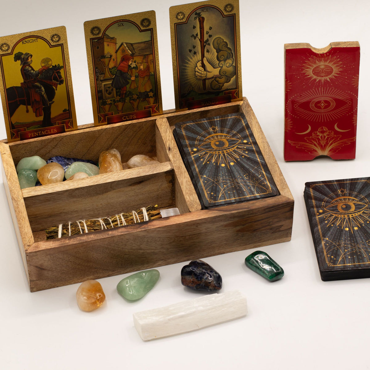 Three Section Tarot Box with Card Holder - view 3