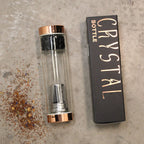 Crystal Glass Tea Infuser Bottle - Rose Gold - Red Jasper - view 4