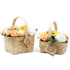 Large Orange Bouquet in Wicker Basket - view 2