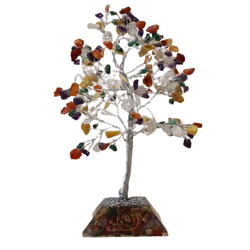 Gemstone Tree with Orgonite Base - 160 Stone - Multi - view 4