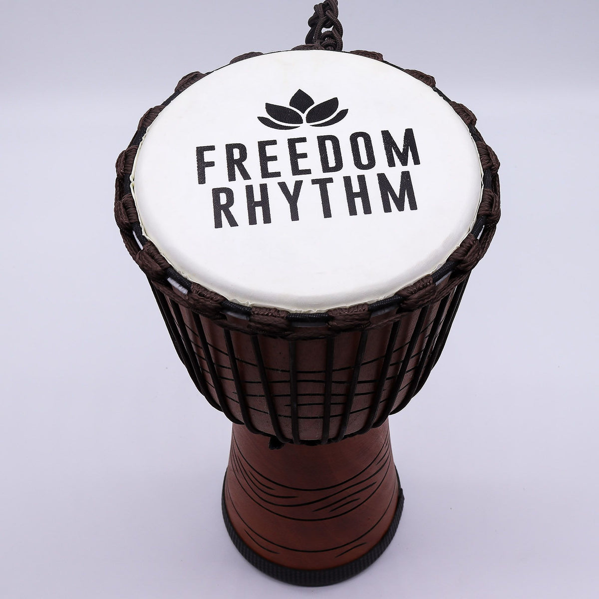 Large rope tuned djembe drum, hand-carved jackfruit body, Freedom Rhythm head - view 5
