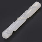 Selenite Spiral Wand - Rounded Ends - view 2