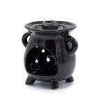 Cauldron Oil Burner - Moon & Stars - Black - view 2